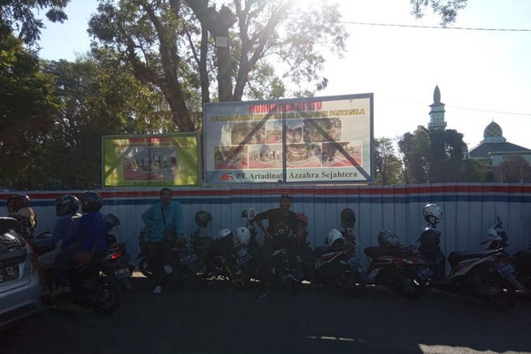 Revitalisasi Lapangan Pancasila di Kota Salatiga, Jateng. (Foto: KOMPAS.com/Dian Ade Permana)