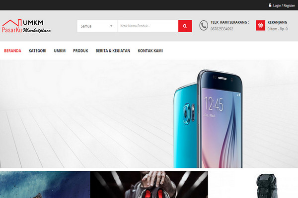 Tampilan laman Pasarku yang dikembangkan Pemkab Kudus, Jateng. (Foto: tangkapan layar pasarku.kuduskab.go.id/Pos Jateng)