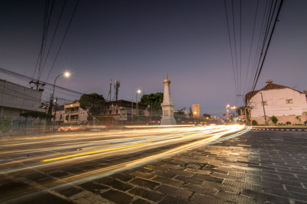 Tugu Pal Putih di Kota Yogyakarta, DIY. (Foto: Google Maps/Sapta Nugraha)