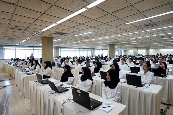 Proses seleksi CPNS. (Foto: Kemenristekdikti)