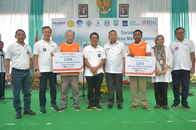 Kegiatan Gerakan Menyongsong Pertanian 4.0 Kemendes PDTT bersama BNI di Situbondo, Jawa Timur/ Foto: Kemendes PDTT.