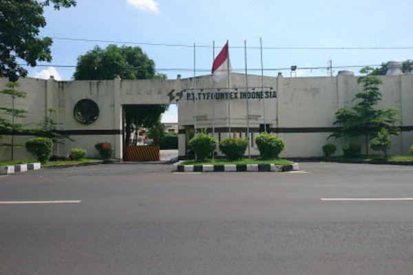 Pabrik PT Tyfountex di Kabupaten Sukoharjo, Jateng. (Foto: Google Maps/Eko Susanto)