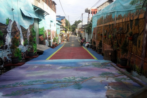 Pelaksanaan kampung tematik di Kelurahan Gumregah, Kecamatan Semarang Selatan, Kota Semarang, Jateng. (Foto: Pemkot Semarang)