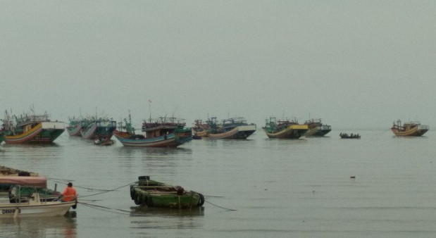 Kapal nelayan Rembang. (ANTARA)