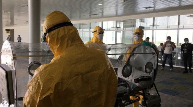 Ruangan antivirus Corona di Bandara Ahmad Yani Kota Semarang. [Suara.com/Dafi Yusuf]