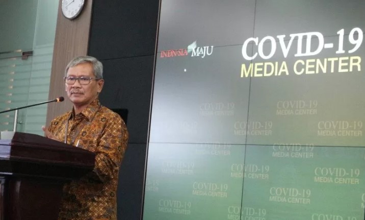 Sekretaris Direktorat Jenderal Pencegahan dan Pengendalian Penyakit (P2P) Kemenkes sekaligus juru bicara penanganan COVID-19 Achmad Yurianto di kantor staf kepresidenan Jakarta, Kamis (5/3/2020). ANTARA