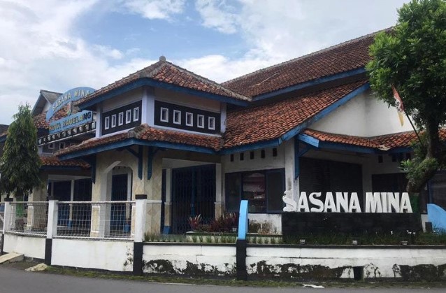 Pasar Sasana Mina (Pasar Ikan), salah satu pasar di Kota Magelang ditutup untuk pencegahan penyebaran COVID-19. ANTARA/HO-Pemkot Magelang.