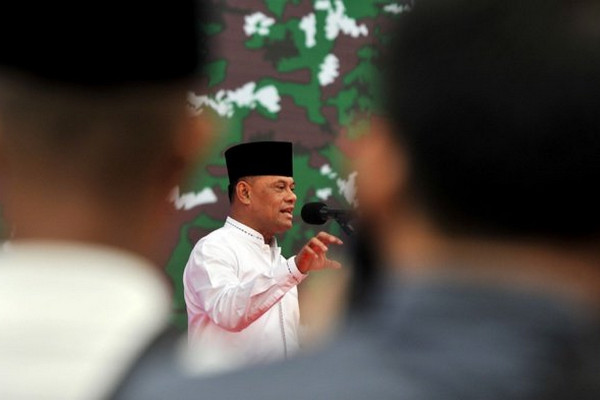 Bekas Panglima TNI, Jenderal (Purn) Gatot Nurmantyo. Foto Antara/Yusran Uccang