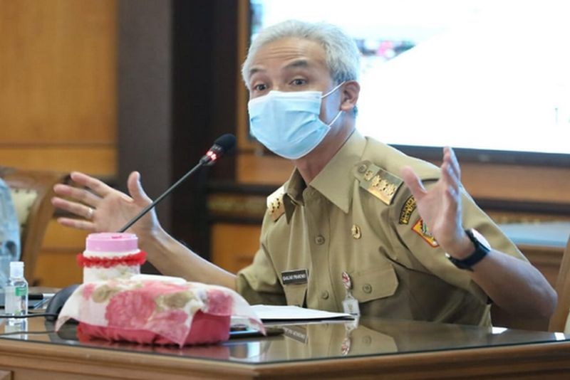 Gubernur Jawa Tengah Ganjar Pranowo.Foto Twitter @humasjateng