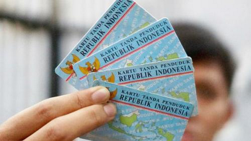 Foto: Ilustrasi Kartu Tanda Penduduk (KTP) Indonesia. Dokumentasi: Kemendagri.
