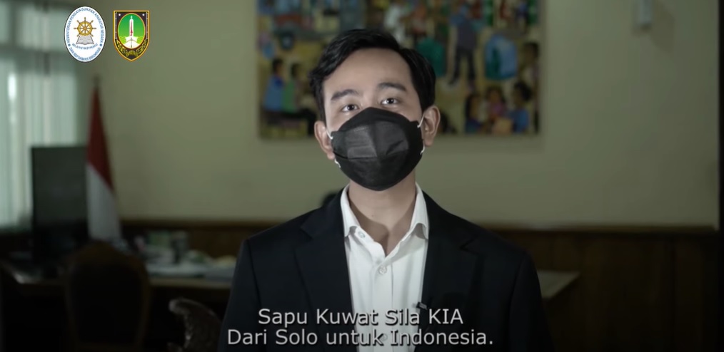 Foto: Wali Kota Surakarta, Gibran Rakabuming. Dokumentasi: kanal youtube Dispendukcapil Kota Surakarta