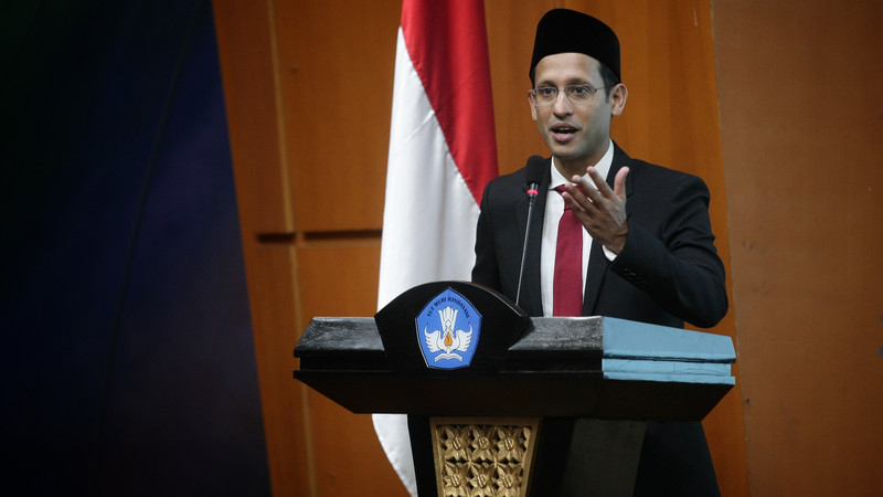 Menteri Pendidikan dan Kebudayaan, Nadiem Makarim. Dokumentasi: Kemendikbud