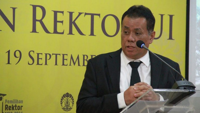 Rektor Universitas Indonesia, Ari Kuncoro. Dokumentasi: Universitas Indonesia
