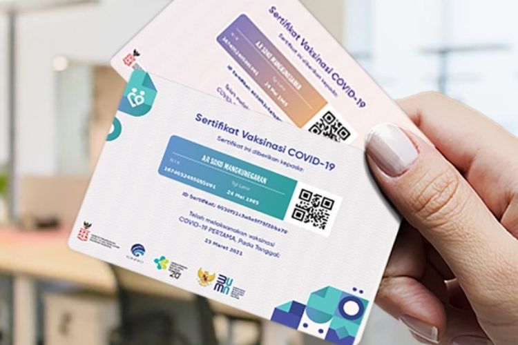 Ilustrasi kartu vaksinasi Covid-19. Foto: blog.heylaw.id