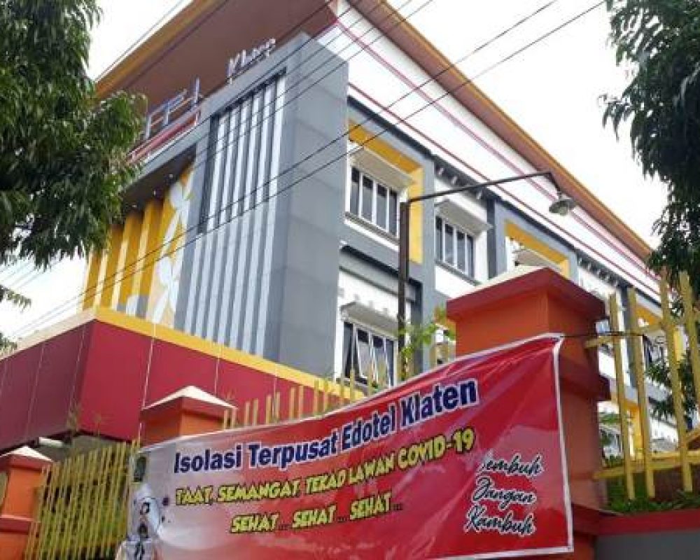 Tempat isoter Edotel Klaten. Foto: klatenkab.go.id
