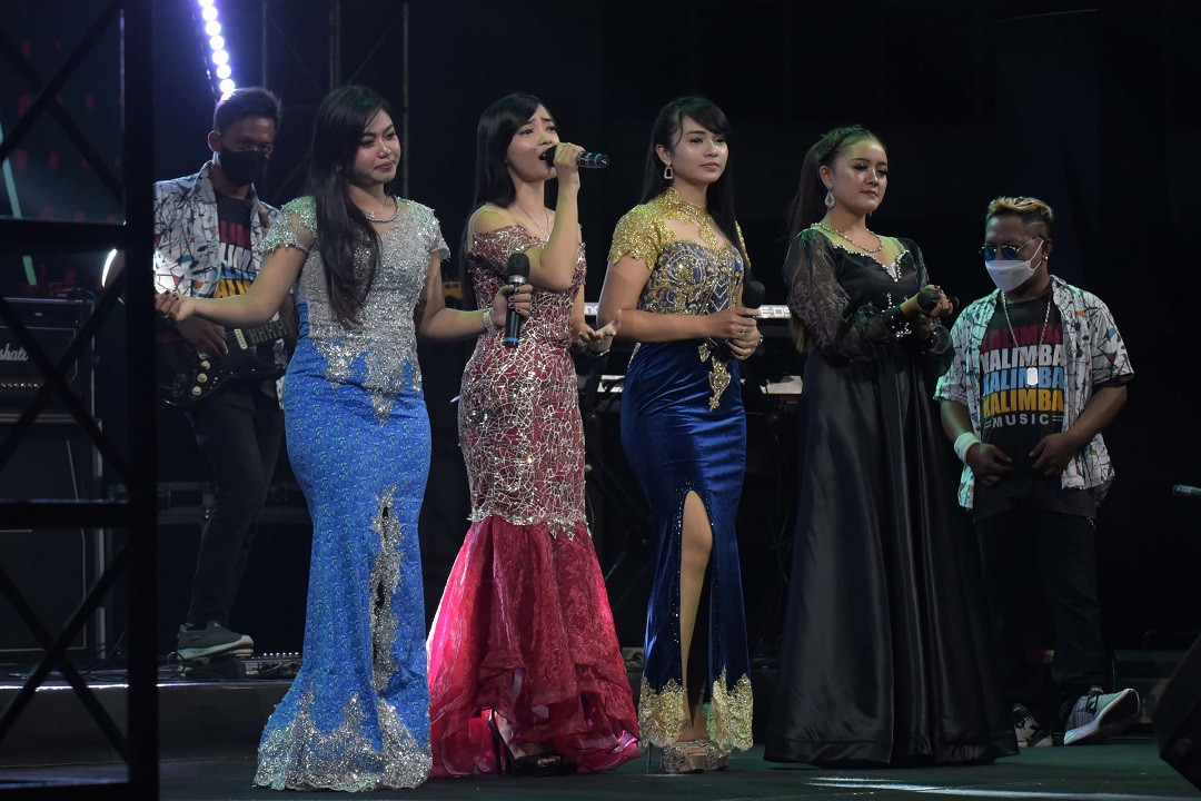 Penampilan Orkes Melayu Kalimba membuka Konser Musik Virtual Dengan tema “Boyolali Bangkit”. Foto: Kanal youtube Diskominfo Kabupaten Boyolali. 