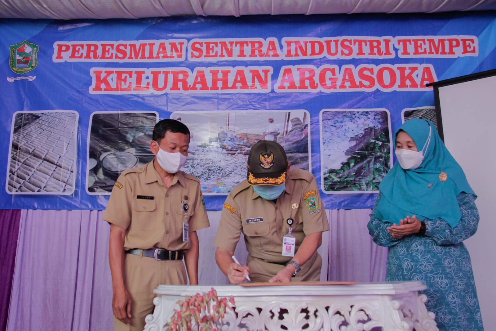 Peresmian Sentra Industri Tempe Argasoka. Foto: banjarnegarakab.go.id
