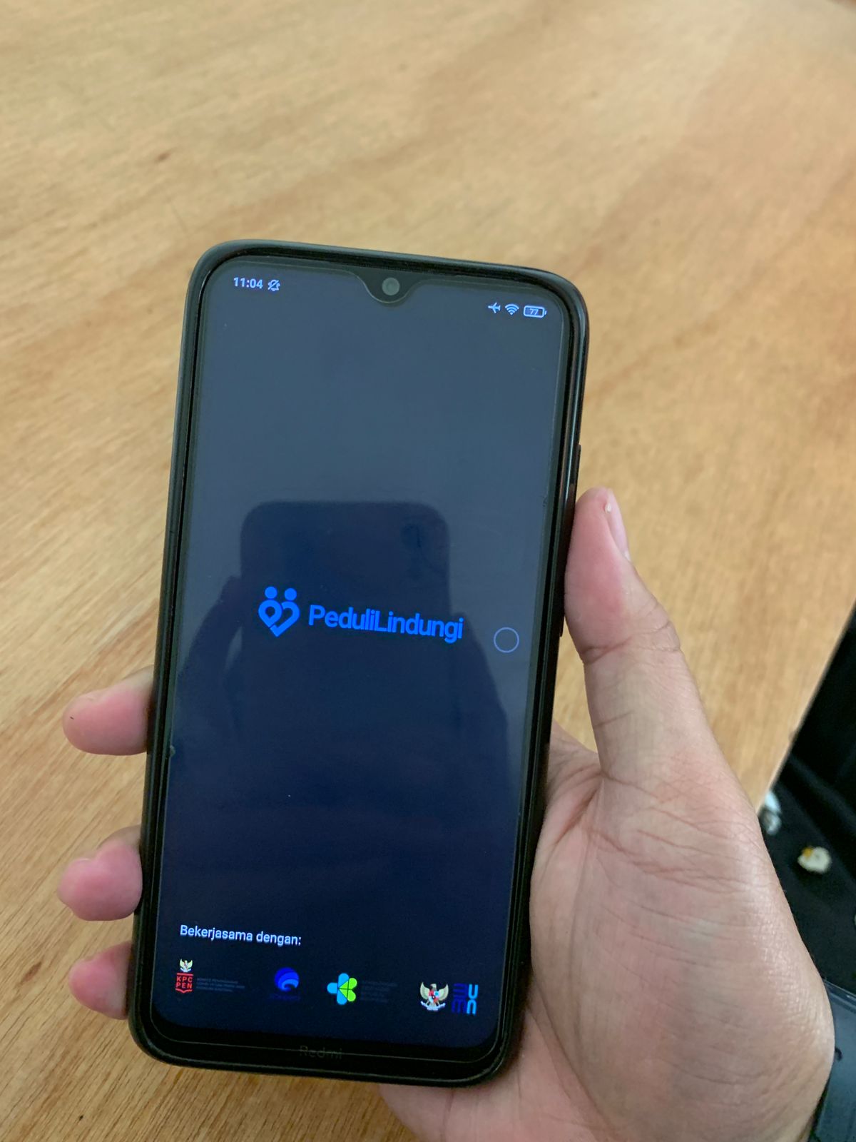 Aplikasi PeduliLindungi. Foto: Posjateng/Dessy