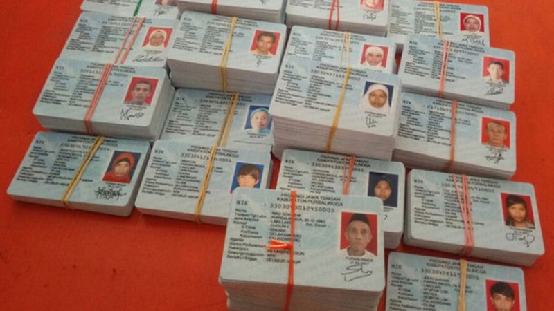 Kartu tanda penduduk elektronik (e-KTP). Dokumentasi Pemkab Purbalingga