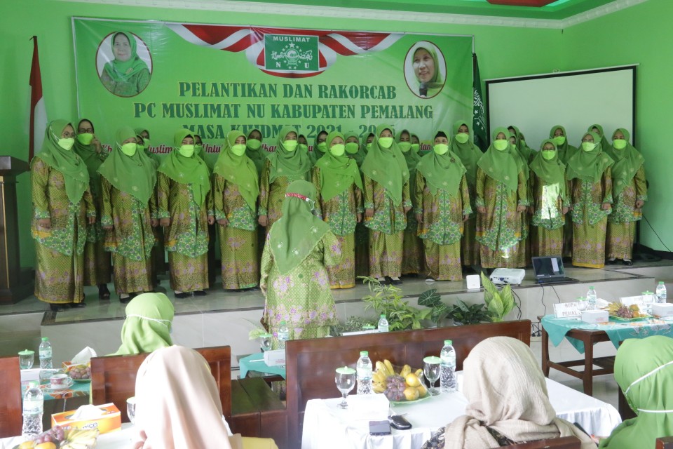Pelantikan Muslimat NU Pemalang periode 2021-2026 di Gedung Muslimat NU Jl. Brantas Kebondalem. Foto: pemalangkab.go.id