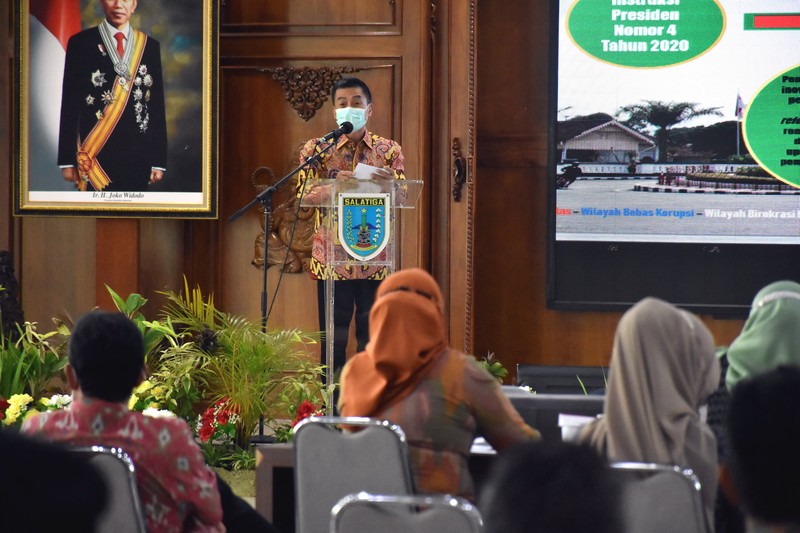 Wali Kota Salatiga, Yuliyanto, pada Gelar Pengawasan Daerah. Foto: jatengprov.go.id