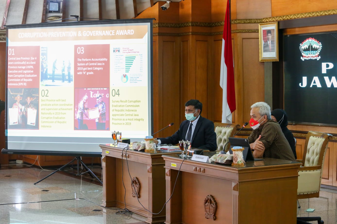 Dubes Bangladesh, Mohammad Mostafizur Rahman saat bertemu dengan Gubernur Jateng, Ganjar Pranowo. Foto: jatengprov.go.id