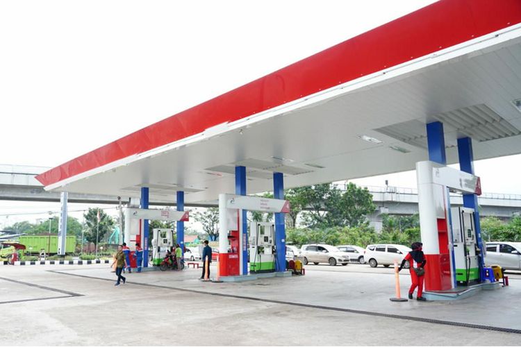 Salah satu pom bensin milik Pertamina. Foto: pertamina.com