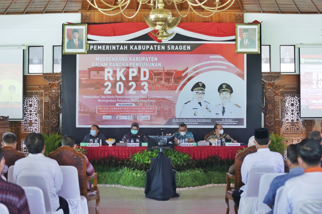 Musrenbang Kabupaten Sragen dalam rangka penyusunan RKPD 2023. Sumber foto: sragenkab.go.id