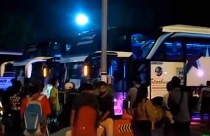 Pemudik yang akan kembali ke perantauan memadati Terminal Pemalang. Sumber foto: Instagram @pemkabpemalang