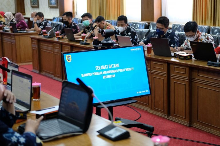 Diskominfo menggelar Bimtek Optimalisasi Website, Selasa (24/5). Foto: klatenkab.go.id