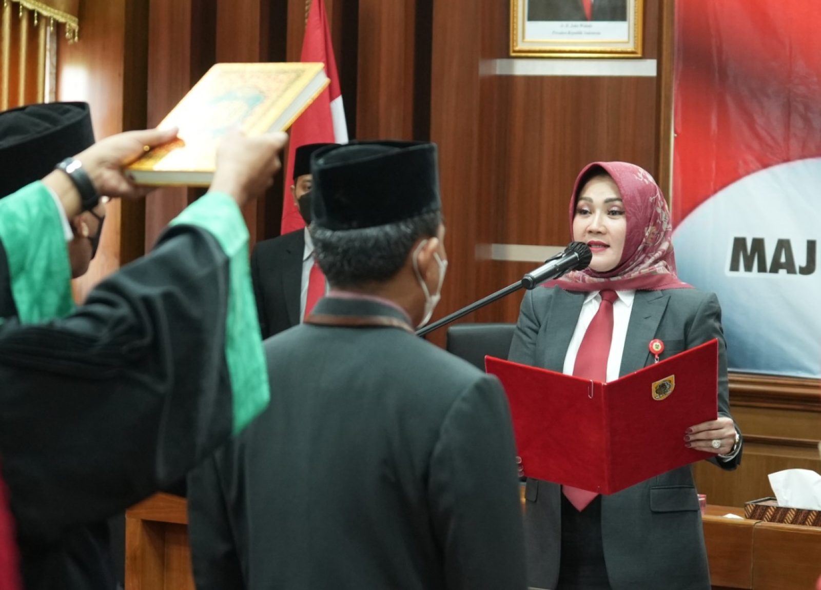 Suasana pelantikan 25 pejabat fungsional di lingkungan Pemkab Klaten, Senin (30/5). Sumber: klatenkab.go.id