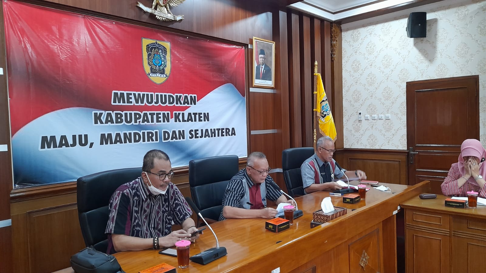 Bagian Perekomomian Setda Klaten menggelar Pembinaan dan Sosialisasi Penilaian Kinerja BUMD, Kamis (9/6). Foto: Diskominfo Klaten