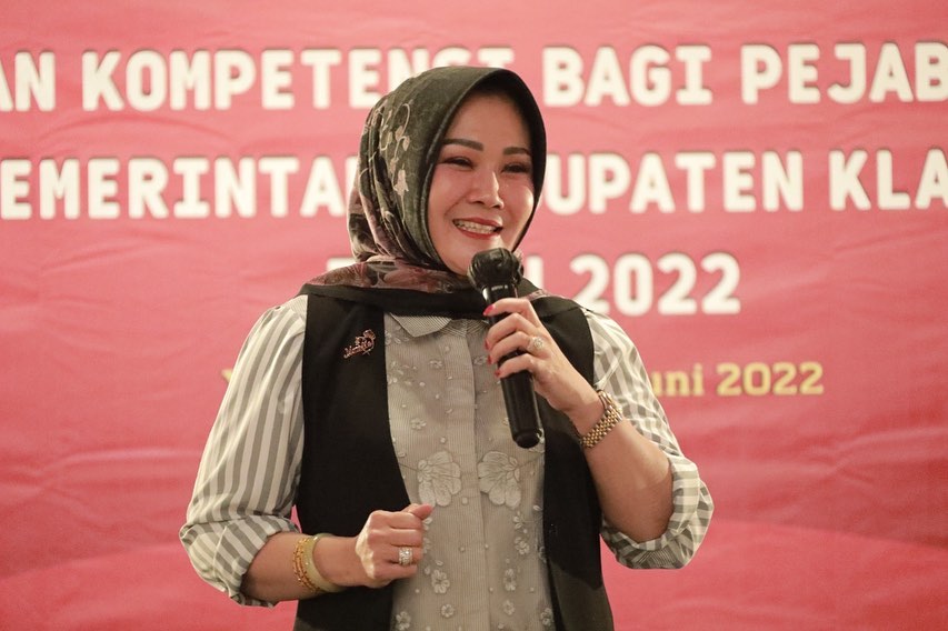 Bupati Klaten, Sri Mulyani. Foto: Instagram @humaskabklaten