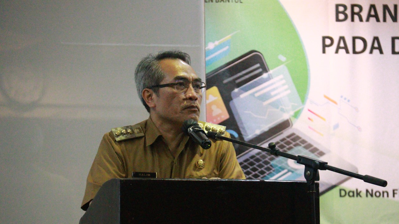 Bupati Bantul, Abdul Halim Muslih, dalam Pelatihan Digitalisasi dan Penjualan bagi Pelaku Wisata, Senin (13/6). Foto: bantulkab.go.id