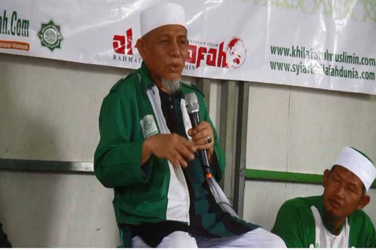 Pimpinan Khilafatul Muslimin, Abdul Qodir Hasan Baroja. Foto: Tangkapan Layar youtube Khilafatul Muslimin