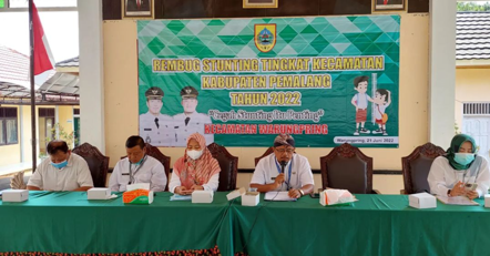 Bappeda Kabupaten Pemalang menggelar rembug stunting di Kecamatan Warungpring. Sumber foto: Instagram @bappedapemalang