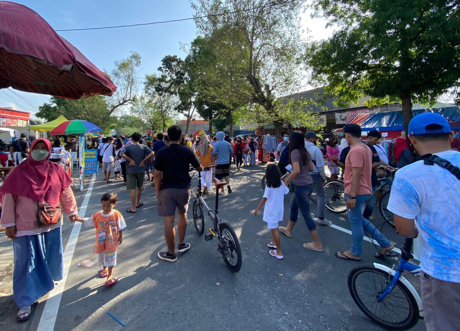 Gelaran Car Free Day (CFD) di Jalan Mayor Kusmanto, Minggu (3/7). Foto: klatenkab.go.id