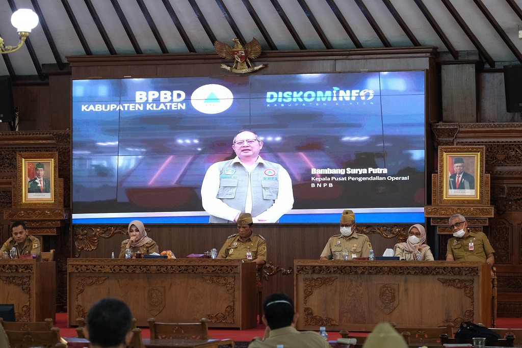BPBD luncurkan aplikasi berbasis website ‘Penamas’. Foto: Diskominfo Klaten