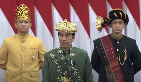 Presiden RI, Joko Widodo saat Sidang Tahunan MPR RI di Senayan. Foto: setkab.go.id
