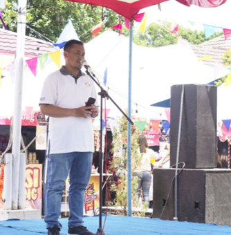 Plt. Bupati Pemalang, Mansur Hidayat saat membuka Festival Kuliner dan Pameran UMKM di Kecamatan Randudongkal. Sumber foto: Instagram @mansur_hidayat2