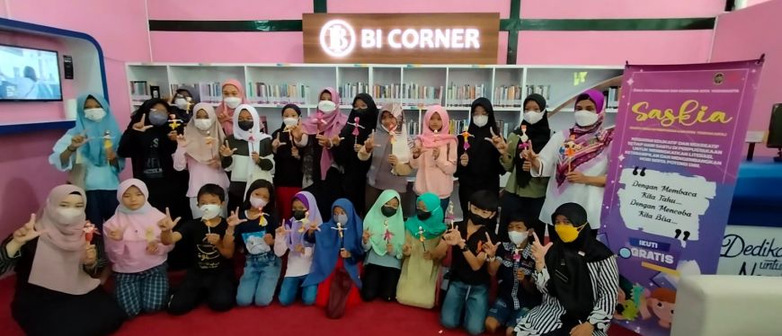 Salah satu rangkaian wisata literasi Disperpusip Kota Yogyakarta, Saskia (Sabtu Seru di Perpustakaan Kota Yogyakarta). Foto: arsipdanperpustakaan.jogjakota.go.id