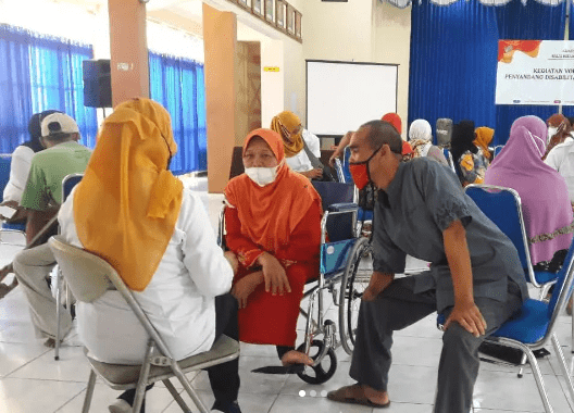 Warga berkebutuhan khusus saat menghadiri Kegiatan Nasional Training Disabilitas Kabupaten Temanggung. Sumber: Instagram Pemkab Temanggung