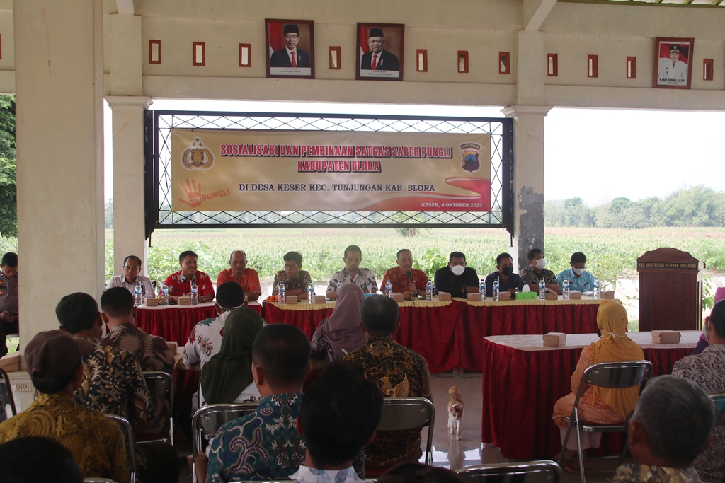 Kegiatan sosialisasi dan pembinaan yang digelar Pemkab Blora dan Satgas Saber Pungli. Sumber: blorakab.go.id