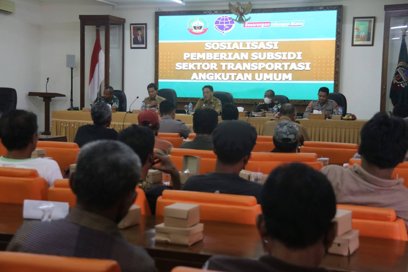 Kegiatan Sosialisasi Pemberian Subsidi Sektor Transportasi Angkutan Umum. Sumber: blorakab.go.id