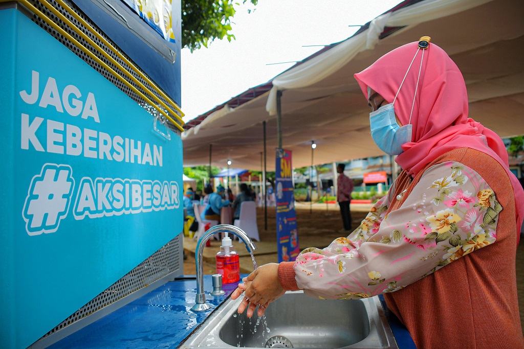 Ilustrasi cucui tangan. Foto: kemenkes.go.id