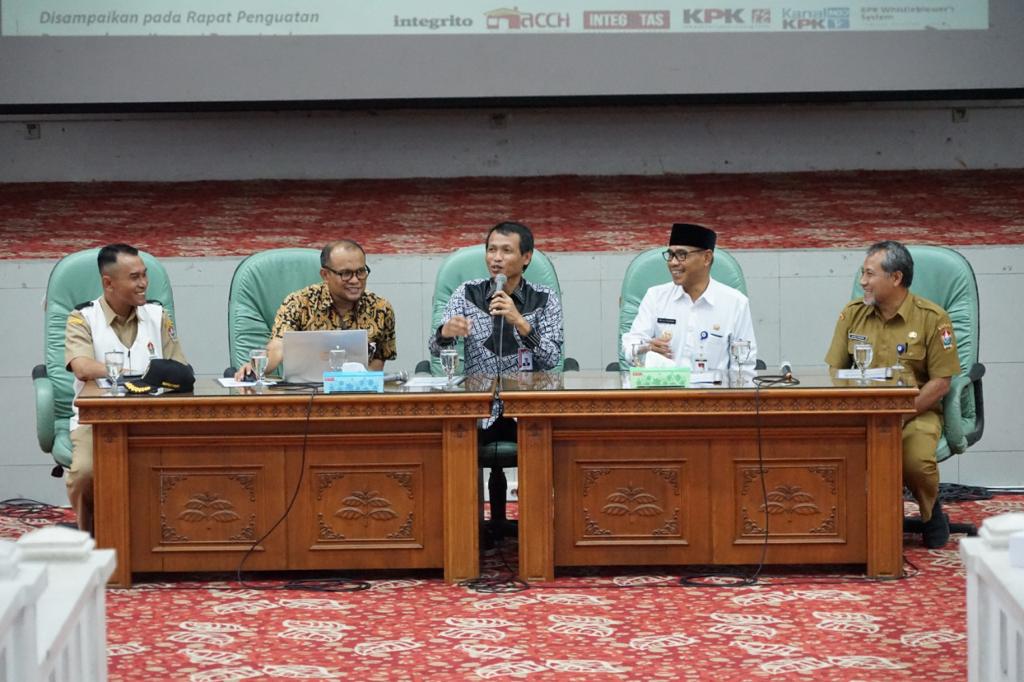 Pemkab Temanggung berkoordinasi dengan KPK dalam Monitoring Centre for Prevention (MPC) 2022. (Foto: temanggungkab.go.id)