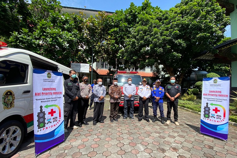 Acara launching Priority Vehicle, Selasa (8/11). Sumber: jogjakota.go.id