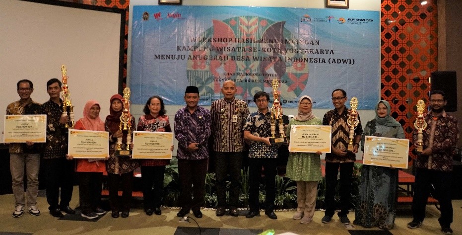 Lima perwakilan dari kampung wisata terpilih yang rencananya akan diajukan ke ADWI tahun 2023. Sumber: jogjakota.go.id
