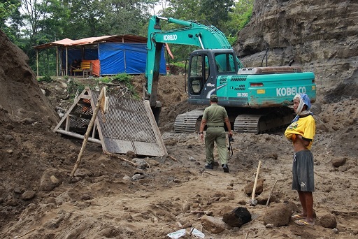 Salah satu lokasi penambangan galian C di Desa Bendungan, Kecamatan Jatinom, Kabupaten Klaten. Foto: klatenkab.go.id