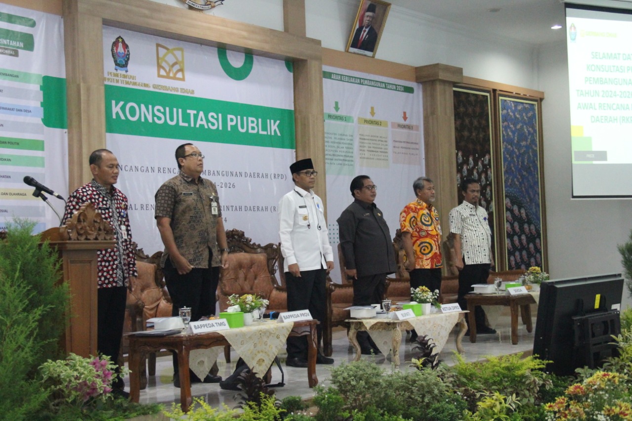 Pemkab Temanggung menggelar Konsultasi Publik RPD 2024-2026 dan RKPD 2024 Kabupaten Temanggung, Rabu (21/12). (Foto: temanggungkab.go.id)